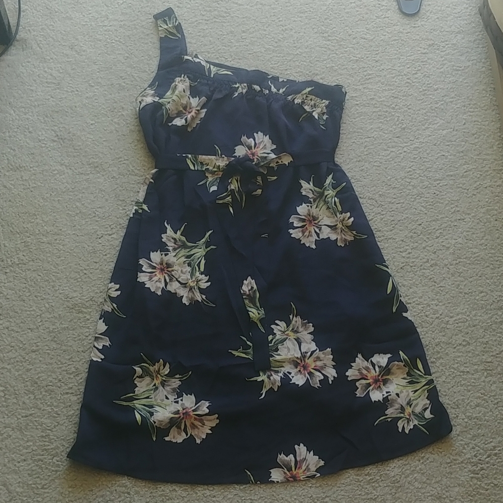 Collective Concepts Floral One-Shoulder Dress